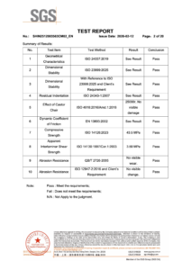 Enoch Surfaces SGS Physical Test Report Page 2